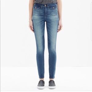 Madewell high riser skinny jeans